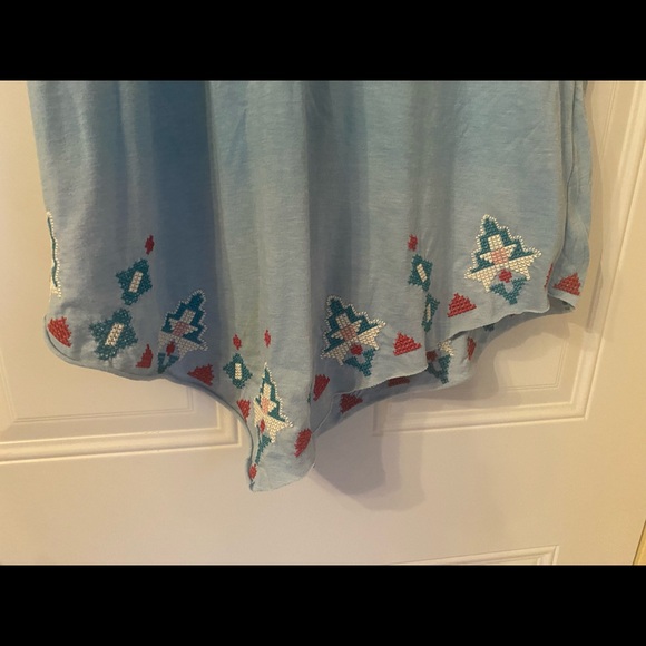 Johnny Was Tunic Top Aztec Southwestern Embroidered Boho Festival - Picture 6 of 9